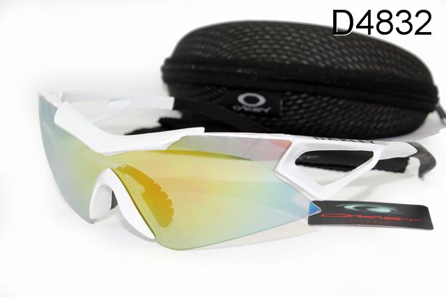 Oakley Sport Occhiali Da Sole Shield Giallo Blu Lente Bianco Telaio