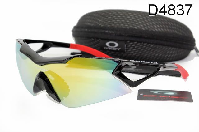 Oakley Sport Occhiali Da Sole Shield Nero Rosso Telaio