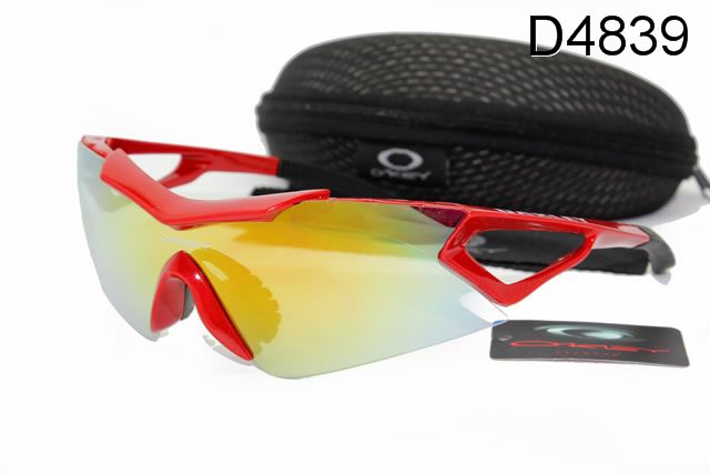 Oakley Sport Occhiali Da Sole Shield Giallo Lente Rosso Telaio