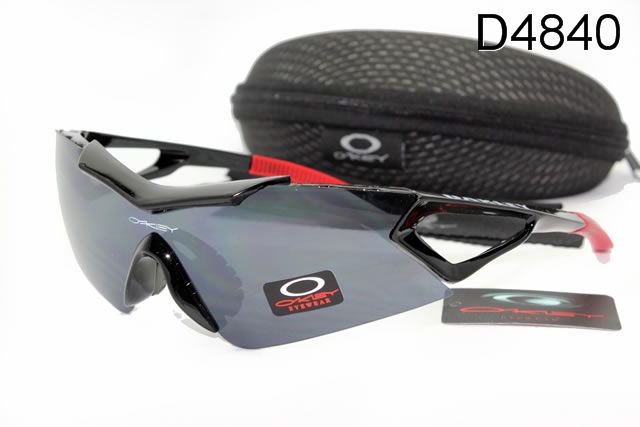 Oakley Sport Occhiali Da Sole Shield Grigio Lente Nero Rosso Telaio