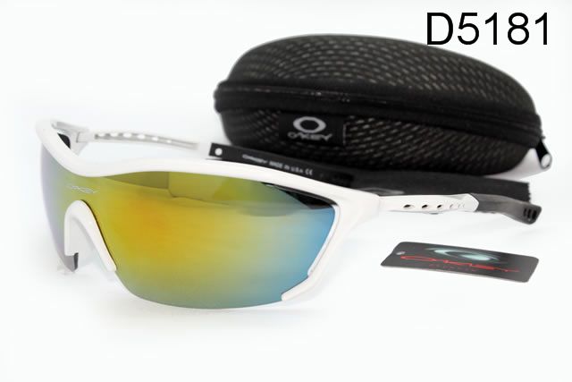 Oakley Sport Occhiali Da Sole Shield Giallo Blu Lente Bianco Telaio