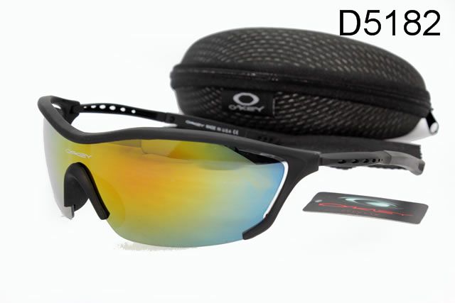 Oakley Sport Occhiali Da Sole Shield Giallo Blu Lente Nero Telaio