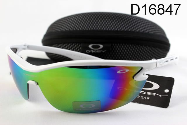 Oakley Sport Occhiali Da Sole Shield Multicolore Lente Bianco Telaio