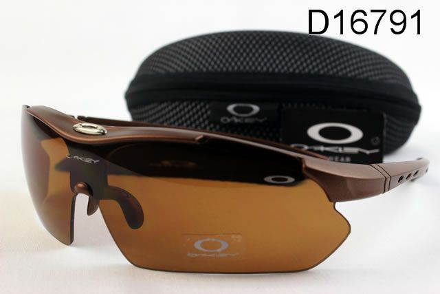 Oakley Sport Occhiali Da Sole Shield Scuro Marrone Abbronzatura