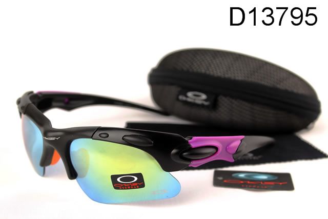 Oakley Plate Occhiali Da Sole Giallo Blu Lente Nero Rose Telaio