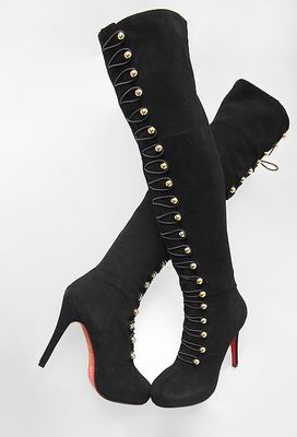 Christian Louboutin Button-Up OTK Boot