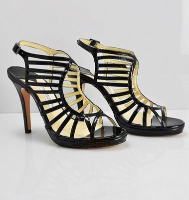 Jimmy Choo Keenan Patent Leather Sandals