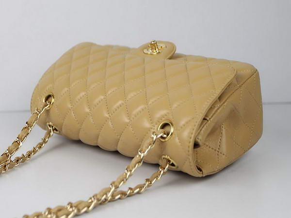 Chanel 2.55 Series Lambskin Flap Bag A1112 Apricot Gold