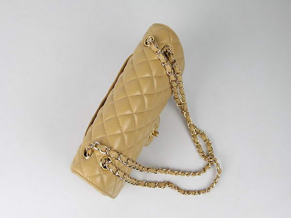 Chanel 2.55 Series Lambskin Flap Bag A1112 Apricot Gold