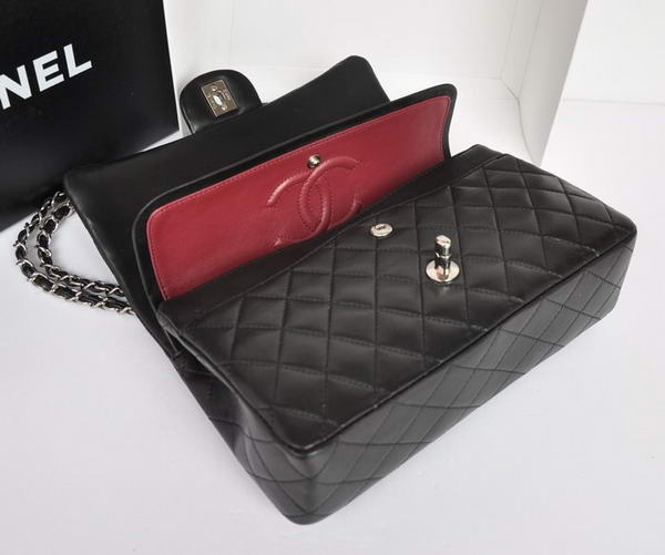 Chanel A1112 2.55 Series Flap Bag Original Leather Black