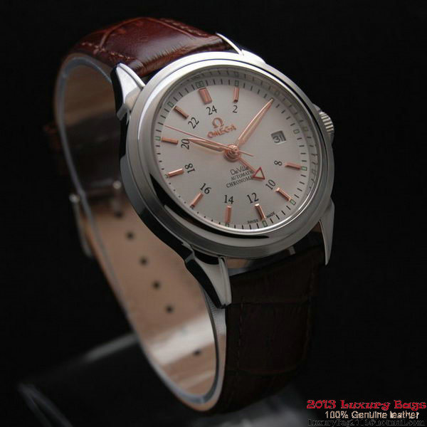 OMEGA DE VILLE Automatic Chronometer Steel on Brown Leather Strap OM77216