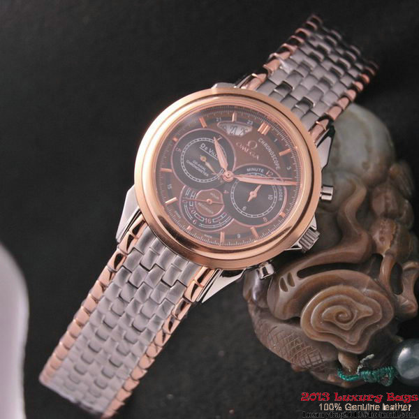 OMEGA DE VILLE CO-AXIAL CHRONOSCOPE Red Gold on Steel Strap OM77430