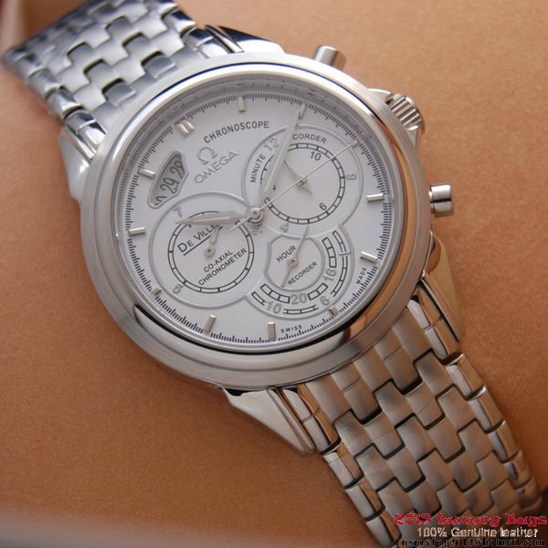 OMEGA DE VILLE CO-AXIAL CHRONOSCOPE Steel on Steel Strap OM77413