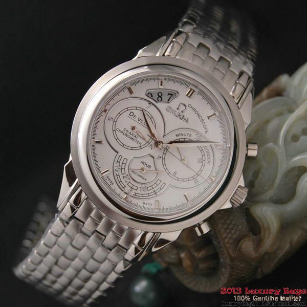 OMEGA DE VILLE CO-AXIAL CHRONOSCOPE Steel on Steel Strap OM77413