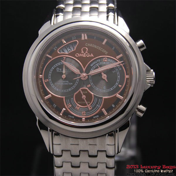 OMEGA DE VILLE CO-AXIAL CHRONOSCOPE Steel on Steel Strap OM77414