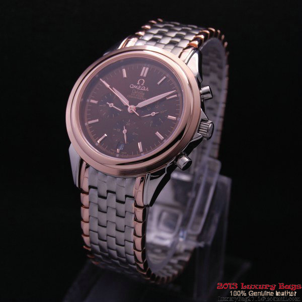 OMEGA DE VILLE CO-AXIAL Chronometer Red Gold on Steel Strap OM77516