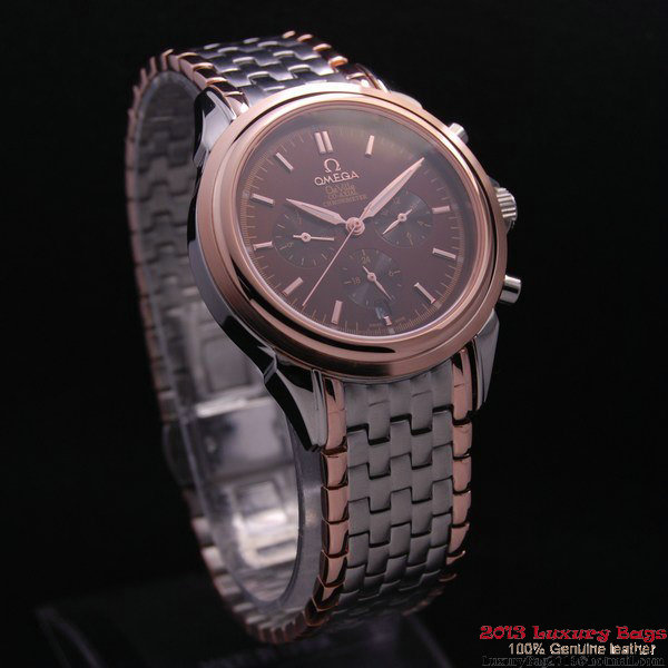 OMEGA DE VILLE CO-AXIAL Chronometer Red Gold on Steel Strap OM77516