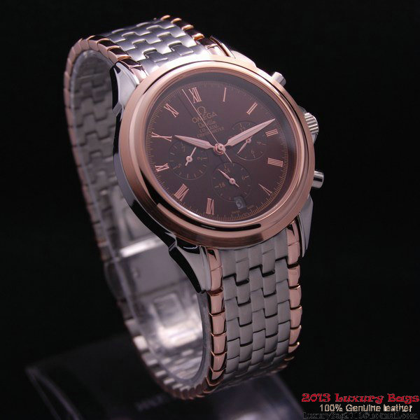 OMEGA DE VILLE CO-AXIAL Chronometer Red Gold on Steel Strap OM77518