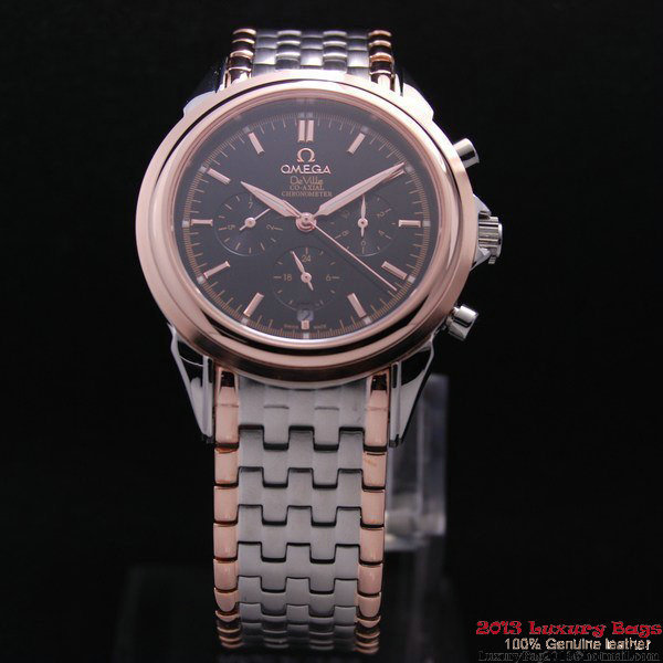 OMEGA DE VILLE CO-AXIAL Chronometer Red Gold on Steel Strap OM77519