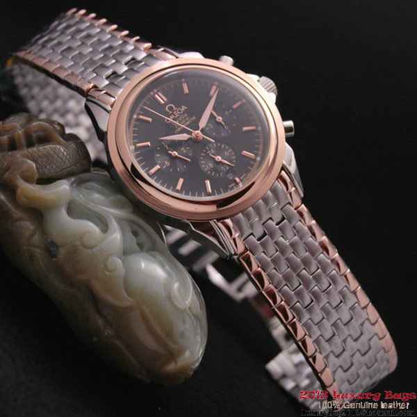 OMEGA DE VILLE CO-AXIAL Chronometer Red Gold on Steel Strap OM77519