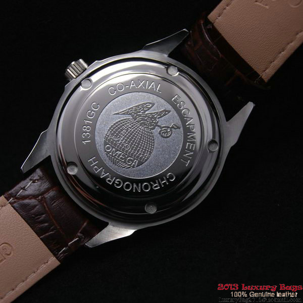 OMEGA DE VILLE Chronometer Red Gold on Brown Leather Strap OM77313