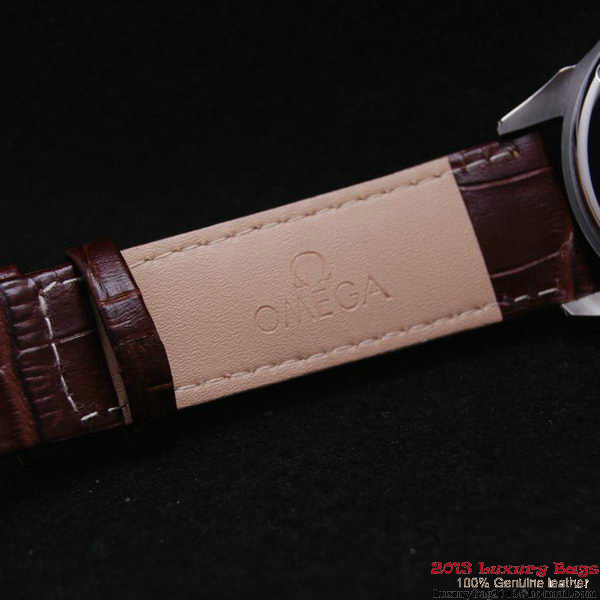 OMEGA DE VILLE Chronometer Red Gold on Brown Leather Strap OM77315