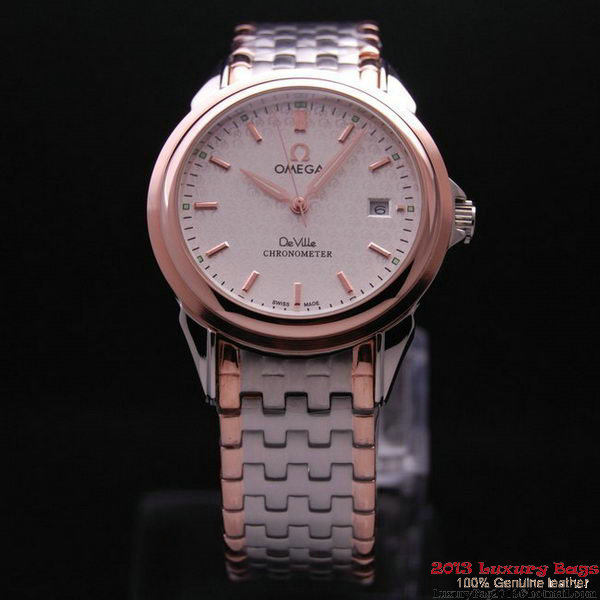 OMEGA DE VILLE Chronometer Red Gold on Steel Strap OM77317