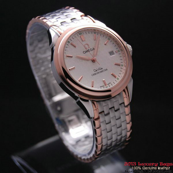 OMEGA DE VILLE Chronometer Red Gold on Steel Strap OM77317