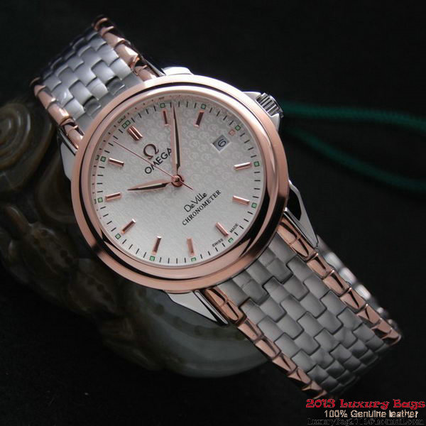 OMEGA DE VILLE Chronometer Red Gold on Steel Strap OM77317