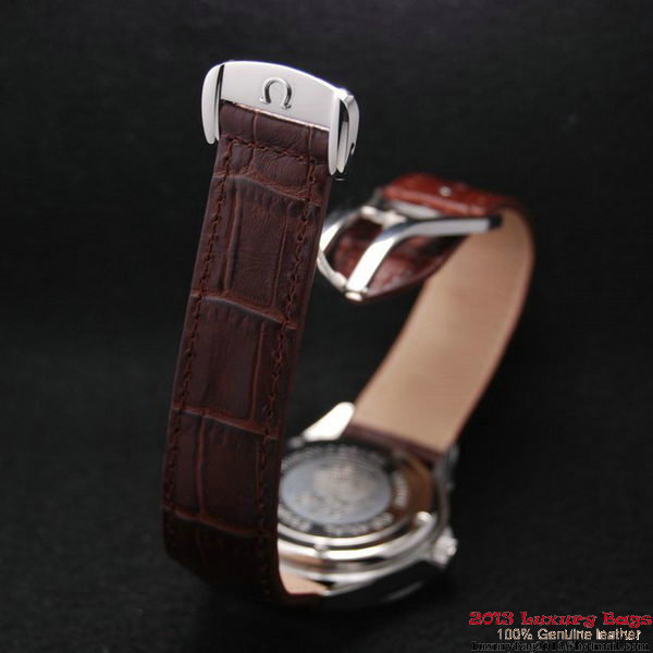 OMEGA DE VILLE Chronometer Steel on Brown Strap OM77301