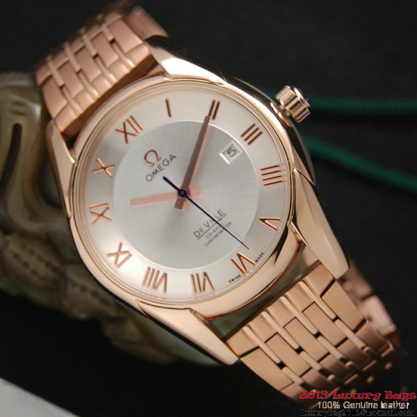 OMEGA DE VILLE Co-AXIAL CHRONOMETER Red Gold on Red Gold Strap OM77027