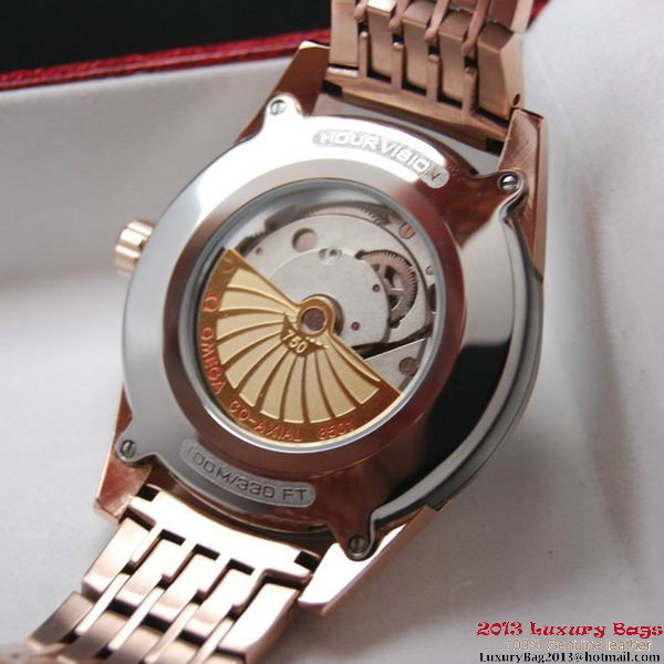 OMEGA DE VILLE Co-AXIAL CHRONOMETER Red Gold on Red Gold Strap OM77028