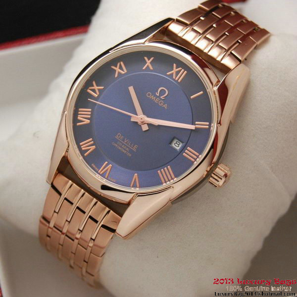 OMEGA DE VILLE Co-AXIAL CHRONOMETER Red Gold on Red Gold Strap OM77029