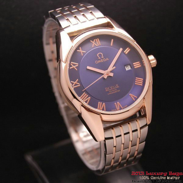 OMEGA DE VILLE Co-AXIAL CHRONOMETER Red Gold on Steel Strap OM77020