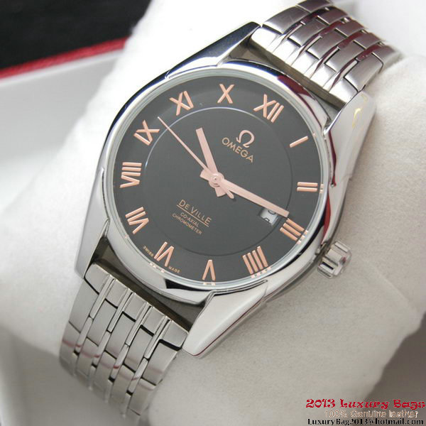 OMEGA DE VILLE Co-AXIAL CHRONOMETER Steel on Steel Strap OM77015