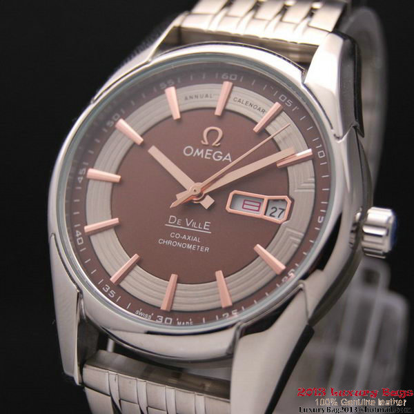 OMEGA DE VILLE HOUR VISION ANNUAL CALENDAR Steel on Steel Strap OM77115