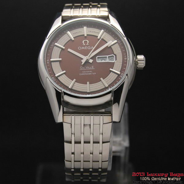 OMEGA DE VILLE HOUR VISION ANNUAL CALENDAR Steel on Steel Strap OM77116