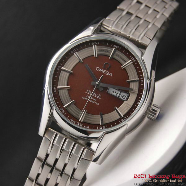 OMEGA DE VILLE HOUR VISION ANNUAL CALENDAR Steel on Steel Strap OM77116