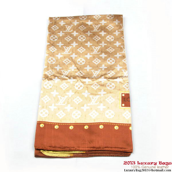 Louis Vuitton Scarves Silk WJLV085-1 Gold