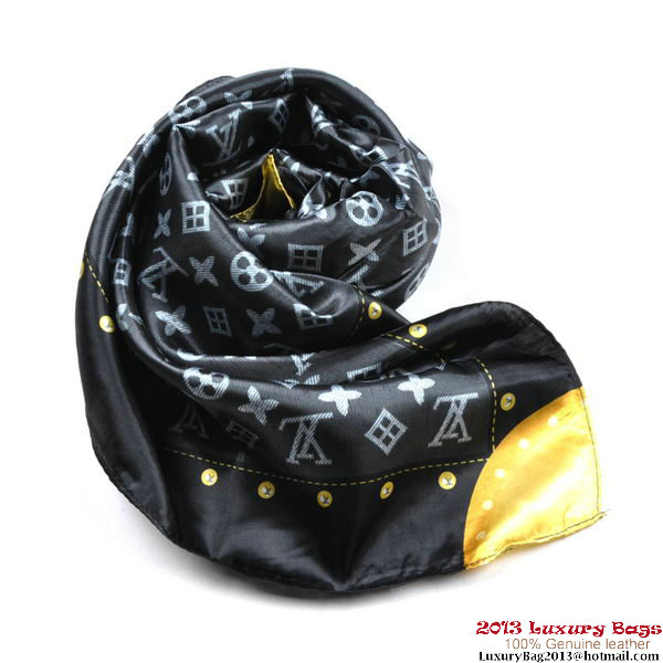 Louis Vuitton Scarves Silk WJLV085-2 Black