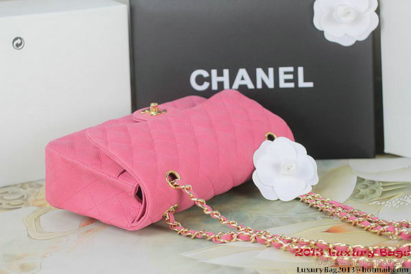 Chanel 2.55 Series A01112 Pink Original Leather Classic Flap Bag Gold