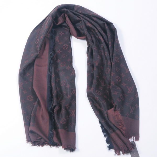 Louis Vuitton Scarves Cotton WJLV091 Dark Brown