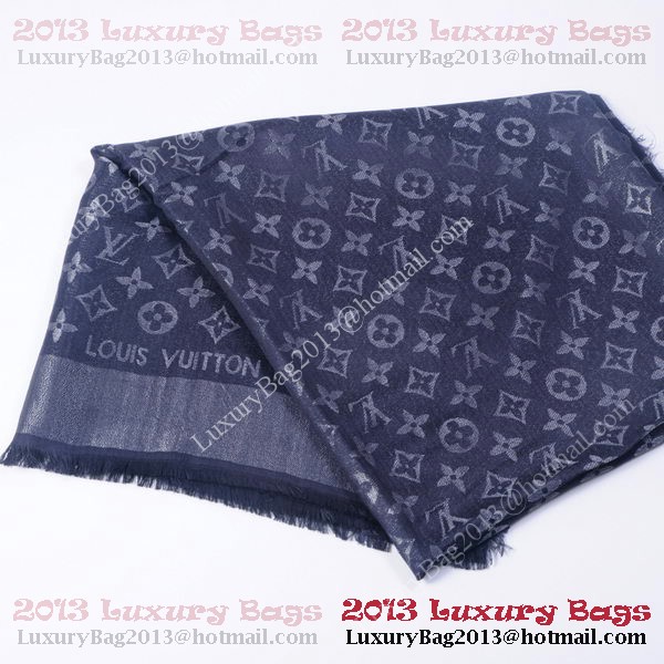 Louis Vuitton Scarves Cotton WJLV092 Black&Silver