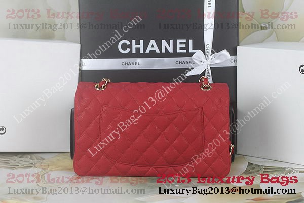 Chanel 2.55 Series Classic Flap Bag 1112 Red Original Cannage Patterns Gold