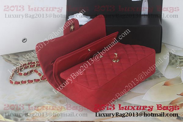 Chanel 2.55 Series Classic Flap Bag 1112 Red Original Cannage Patterns Gold