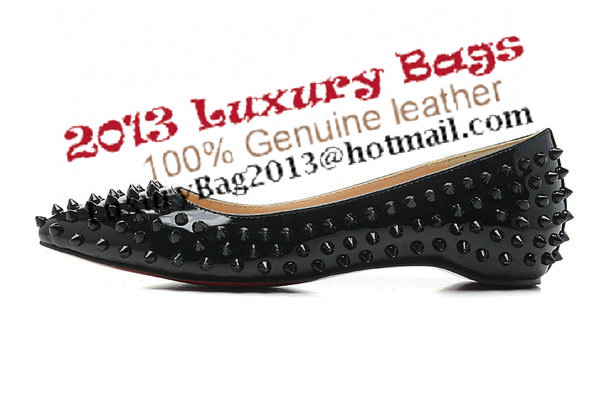 Christian Louboutin PIGALLE SPIKES Flat CL1329 Black