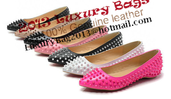 Christian Louboutin PIGALLE SPIKES Flat CL1329 Black