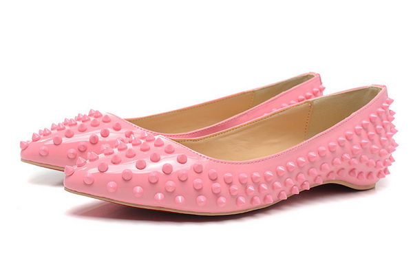 Christian Louboutin PIGALLE SPIKES Flat CL1329 Pink