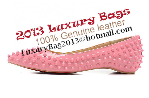 Christian Louboutin PIGALLE SPIKES Flat CL1329 Pink