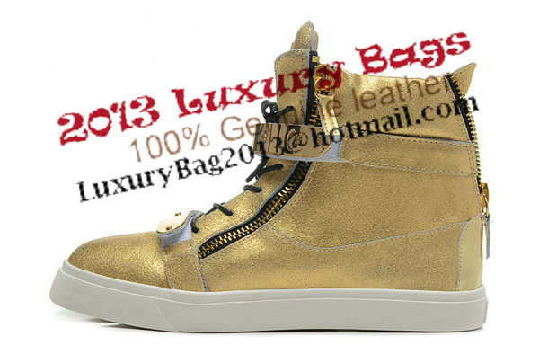 Giuseppe Zanotti Men Sneakers GZ0152 Gold